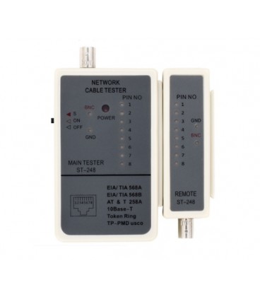 Кабельный тестер Merlion ST-248BNC, RJ-45+BNC