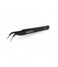 Пинцет выгнутый BAKKU BK-15 с черным антистатическим покрытием