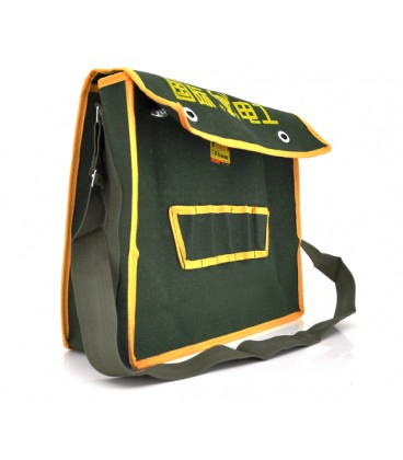 Сумка для монтажных инструментов LoGo 300*400мм, зелено-желтая
