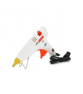 Пистолет клеевой с питанием от 220V HJ020 100W, клей диаметром-7мм/11мм + переходник, White, Blister