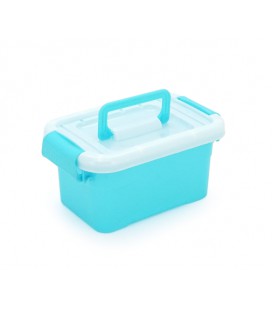 Пластиковый переносной ящик для инструментов 160 х 105 х 75 мм, голубой