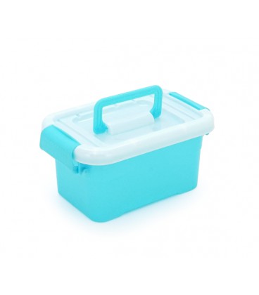 Пластиковый переносной ящик для инструментов 160 х 105 х 75 мм, голубой