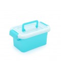 Пластиковый переносной ящик для инструментов 160 х 105 х 75 мм, голубой