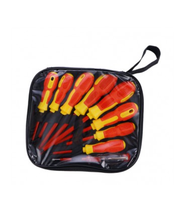 Набор отверток 9-in-1, диэлектрическая, с индикатором, сталь, PP+TPR, PACK