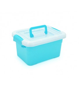 Пластиковый переносной ящик для инструментов 250 х 185 х 125 мм, голубой