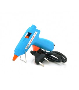 Пистолет клеевой с питанием от 220V ZD-5A, клей диаметром-7мм, 20W, Red/Gray, Blister