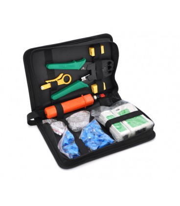 Набор монтажника 8 в 1 Merlion (A038), HT-315, HT-314, тестер, инструмент для обжимки, инструмент для заделки кабеля, инструмент