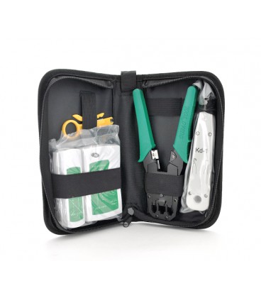 Набор монтажника 5 в 1 Merlion (B028), HT-315, KD-1, тестер, стрипер, сумка