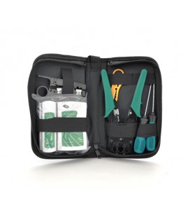 Набор монтажника 7 в 1 Merlion (B036), HT-315, G501, тестер, отвертки, стрипер, сумка