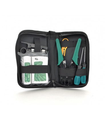 Набор монтажника 7 в 1 Merlion (B036), HT-315, G501, тестер, отвертки, стрипер, сумка