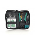 Набор монтажника 7 в 1 Merlion (B036), HT-315, G501, тестер, отвертки, стрипер, сумка