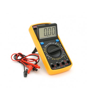 Мультиметр HAOYUE DT-9205A Измерения: V (AC/DC), A (AC/DC), Ω, hFE, тест диодов, прозвонка. Функции: Data Hold, проверка транзис