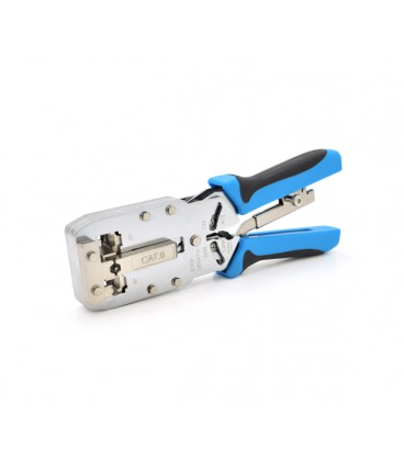 Инструмент Ritar HT-2810R с храповиком для обжимки RJ-45 (8P8C Cat-6) и RJ-12/11 (6P6C), 4P/6P/8P,
