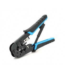 Инструмент Merlion N-5684R с храповиком для обжимки RJ-45 (8P8C) и RJ-12/11 (6P6C), 4P/6P/8P