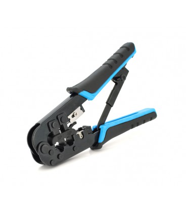 Инструмент Merlion N-5684R с храповиком для обжимки RJ-45 (8P8C) и RJ-12/11 (6P6C), 4P/6P/8P