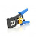 Инструмент Merlion EZ-RJ45 с храповиком для обжимки RJ-45 (8P8C) и RJ-12/11 (6P6C), 4P/6P/8P
