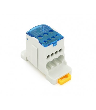 Параллельный разветвитель-сплиттер проводов UKK80, 6 выходов(латунь)2-2,5*16мм2 *4-2,5-6мм2 *1-6-16мм2, AC690V, 80А, 70,8*45,5мм