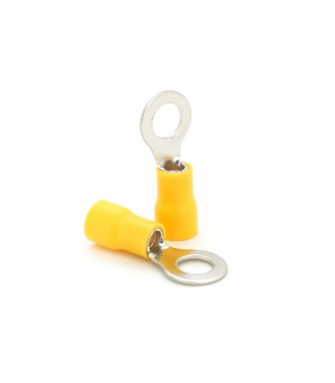 Клемма тип 'О' RV5.5-6, 0.7 мм, провод 4.0-6.0, изолированная, максимальный ток 48А, под обжимку, латунь, 100шт в упаковке, цена