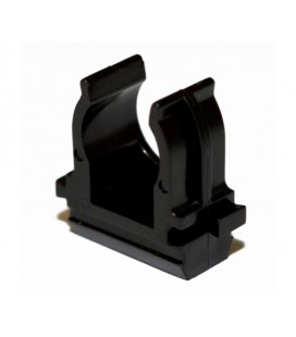 Крепление для гофры/трубы черная 25 мм (пач. 100шт. цена за пачку)