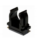 Крепление для гофры/трубы черная 25 мм (пач. 100шт. цена за пачку)