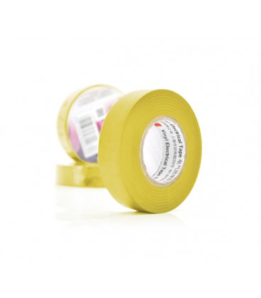 Изолента 3M 0,15мм*18мм*20м (желтая), диапазон рабочих температур: от - 10°С до + 80°С, высокое качество!!!, 10 штук в упаковке,