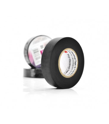 Изолента 3M 0,15мм*18мм*20м (черная), диапазон рабочих температур: от - 10°С до + 80°С, высокое качество!!!, 10 штук в упаковке,