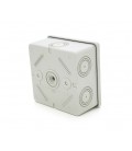 Коробка распределительная, СOURBI 80х80х40 серая гладкостенная, IP65 ( негорючая )
