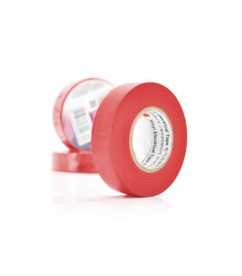 Изолента 3M 0,13мм*18мм*10м (красная), диапазон рабочих температур: от - 10°С до + 80°С, высокое качество!!!, 10 штук в упаковке