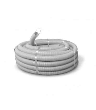 Гофротруба уличная тяжелая D32 ПП, с протяжкой, с защитой от ультрафиолета, не поддерживает горение, (50м), цвет серый, цена за 