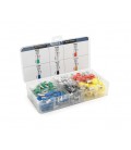 Набор клемм/наконечников 260шт(E2508g-60,E1012y-15,E1508bl-40,E4009b-40,E6010r-25.E7508w-80)в боксе