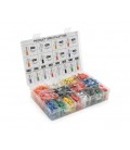 Набор клемм/наконечников 2120шт(E0508o+w-200/2,E2508bl+r-150/2,E1008y+r-150/2,E1510r+bl-200/2,E7508b+g+y+r+w+bl-100/6,E1612r+g-1