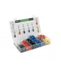 Набор клемм/наконечников 1200шт(E0508w-200 E2508b-250,E1008r-200,E1508bl-250,E4009gr-50,E7508gr-200,E6012y-25. E1012r-25) в бокс