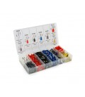 Набор клемм/наконечников 1200шт (E0508w-200, E7508g-200, E1008r-200, E1508bl-250, E2508b-250, E4009g-50, E6012y-25, E1012r-25) в