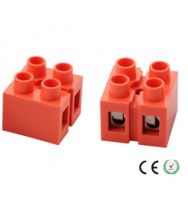 Клеммный блок H2519-2P 36A/660V, материал медь, сечение провода 0.5-6мм2