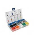 Набор клемм/наконечников 800шт (R-100, B-100, Y-100, Bl-100, O-100, W-100, Gr-100, G-100) в боксе
