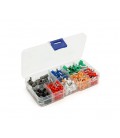 Набор клемм/наконечников 400шт (O-100, R-100, W-50, G-50, Y-25, B-25, Bl-25, A-25) в боксе