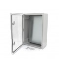 Бокс ударопрочный из ABS пластика с монтажной панелью 600х400х200, c прозрачной дверцей,IP65