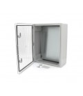 Бокс ударопрочный из ABS пластика с монтажной панелью 500х400х180, c прозрачной дверцей,IP65