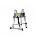 Телескопическая лестница 3.3м двойная 8+8 ступеней, нержавеющая сталь, до 150кг, ширина 46см, вес 23.66кг, Box