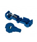 Клеммы T2-образные обжимные быстрого монтажа, 0.75-2.5мм2, 15A, Blue