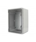 Бокс ударопрочный из ABS пластика с монтажной панелью 400х300х220, c прозрачной дверцей,IP65