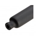 Термоусадочная трубка 3,5 мм, рабочая температура: от -50 ° C до + 125 ° C, черная, 200м, рулон
