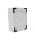 Бокс ударопрочный из ABS пластика с монтажной панелью 330х250х140, c прозрачной дверцей,IP65