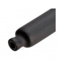 Термоусадочная трубка 1,5 мм, рабочая температура: от -50 ° C до + 125 ° C, черная, 1м, цена за метр