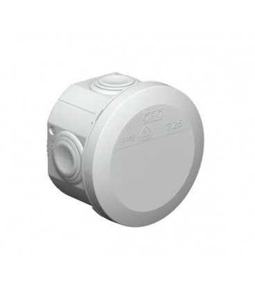 Коробка распределительная наружная Т25 80х51 IP65 OBO Bettermann цвет белый