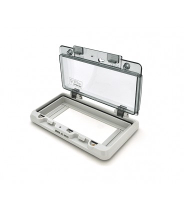 Бокс под автоматы на 8 модуля врезной с крышкой IP66 + кронштейн