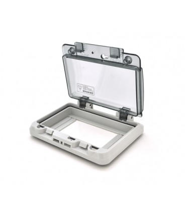 Бокс под автоматы на 6 модуля врезной с крышкой IP66 + кронштейн