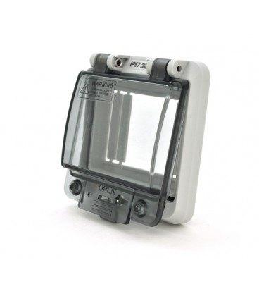 Бокс под автоматы на 4 модуля врезной с крышкой IP66 + кронштейн