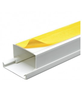 Кабельний канал с двойным замком, с самоклеющейся лентой Merlion 16х16х2000мм (10шт упаковка) белый, цена за упаковку