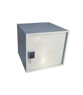 Антивандальный шкаф VAGOS Super Antilom 19' 12U - 1.5 (600х550x600) дверь - скрытые петли, замок - крабовый, 8отв. 22мм